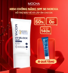 Kem chống nắng mocha tặng kèm sửa rửa mặt B5 