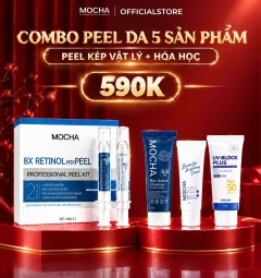 Peel da sinh học Mocha - Peel da vi tảo 8X Retinol Mix Peel 