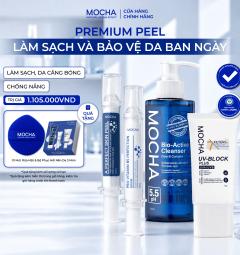 Combo Premium Peel da làm sạch và Bảo vệ da ban ngày