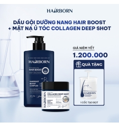Combo dầu gội dưỡng nan + mặt nạ ủ colagen 