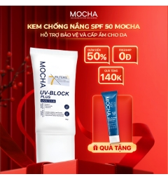 Kem chống nắng mocha tặng kèm sửa rửa mặt B5 