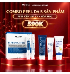 Peel da sinh học Mocha - Peel da vi tảo 8X Retinol Mix Peel 
