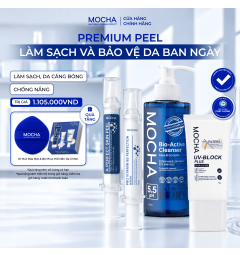Combo Premium Peel da làm sạch và Bảo vệ da ban ngày