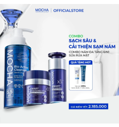 Combo Chăm Da Nám Mocha & Sữa Rửa Mặt Bio Active Giúp Làm Sạch Sâu, Cải Thiện Sạm Nám