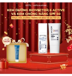 KEM DƯỠNG BIOVECTOR + KEM CHỐNG NẮNG ( tặng sửa rửa mặt) 